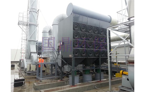 傾斜濾筒除塵機DHD48-4 長1000高630白底